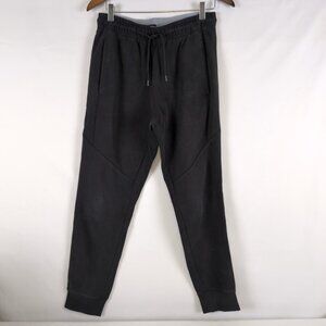 HEAD Men's Black Sweatpants Athleisure Sporty Elastic Waist Drawstring, Small